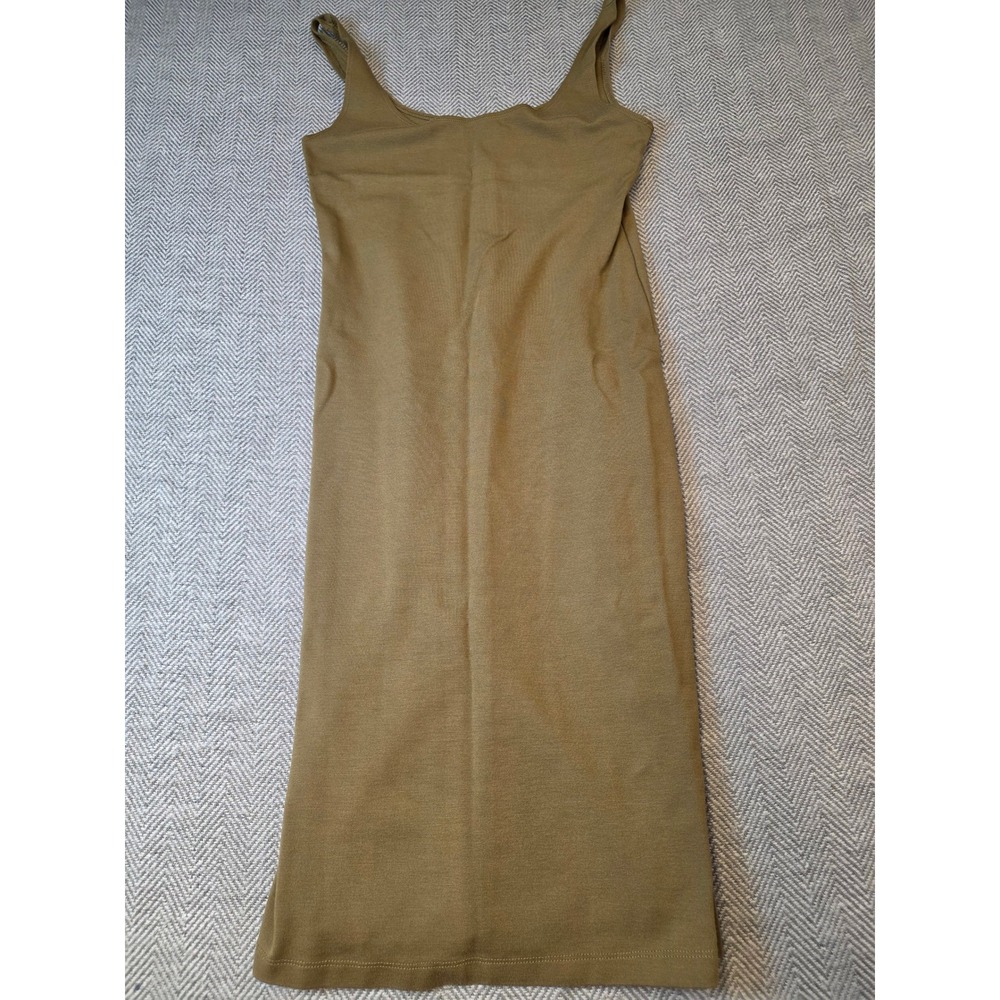Forever 21 Tank Dress Women's Large Olive Green Sleeveless Scoop Neck Pullover